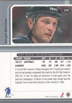 2001-02 Be a Player Signature Series #200 Sergei Gonchar Back