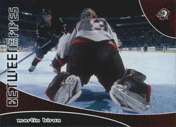 2001-02 Be a Player Between the Pipes #95 Martin Biron Front