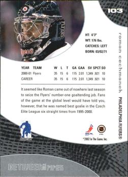 2001-02 Be a Player Between the Pipes #103 Roman Cechmanek Back