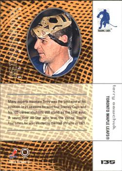 2001-02 Be a Player Between the Pipes #135 Terry Sawchuk Back