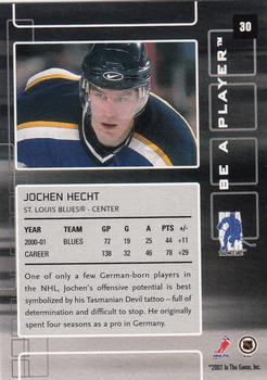 2001-02 Be a Player Memorabilia #30 Jochen Hecht Back