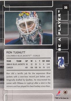 2001-02 Be a Player Memorabilia #35 Ron Tugnutt Back