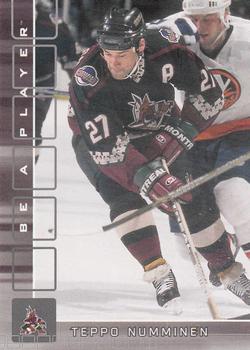 2001-02 Be a Player Memorabilia #43 Teppo Numminen Front