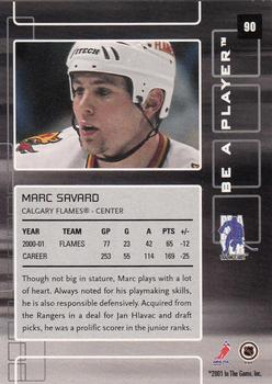2001-02 Be a Player Memorabilia #90 Marc Savard Back