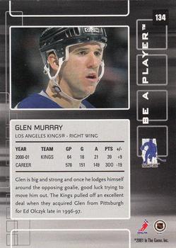 2001-02 Be a Player Memorabilia #134 Glen Murray Back