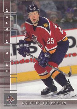 2001-02 Be a Player Memorabilia #154 Anders Eriksson Front