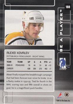 2001-02 Be a Player Memorabilia #168 Alexei Kovalev Back