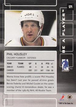 2001-02 Be a Player Memorabilia #171 Phil Housley Back