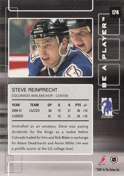 2001-02 Be a Player Memorabilia #174 Steven Reinprecht Back