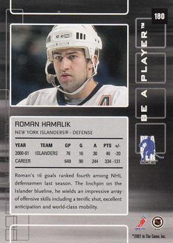 2001-02 Be a Player Memorabilia #180 Roman Hamrlik Back