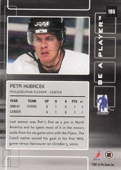 2001-02 Be a Player Memorabilia #185 Petr Hubacek Back