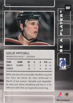 2001-02 Be a Player Memorabilia #207 Willie Mitchell Back