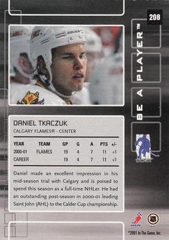 2001-02 Be a Player Memorabilia #208 Daniel Tkaczuk Back