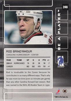 2001-02 Be a Player Memorabilia #246 Rod Brind'Amour Back