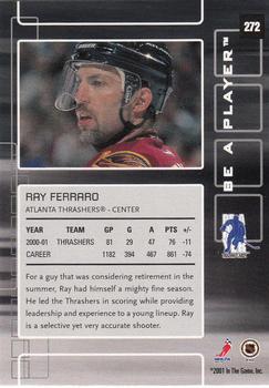 2001-02 Be a Player Memorabilia #272 Ray Ferraro Back