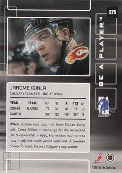 2001-02 Be a Player Memorabilia #275 Jarome Iginla Back