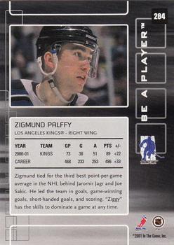 2001-02 Be a Player Memorabilia #284 Zigmund Palffy Back