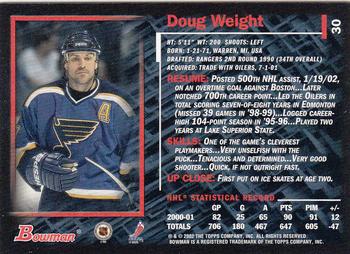 2001-02 Bowman YoungStars #30 Doug Weight Back