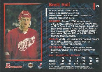 2001-02 Bowman YoungStars #2 Brett Hull Back