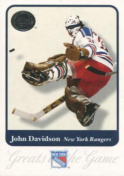 2001-02 Fleer Greats of the Game #10 John Davidson Front