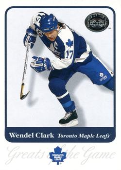 2001-02 Fleer Greats of the Game #34 Wendel Clark Front