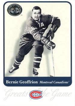 2001-02 Fleer Greats of the Game #37 Bernie Geoffrion Front
