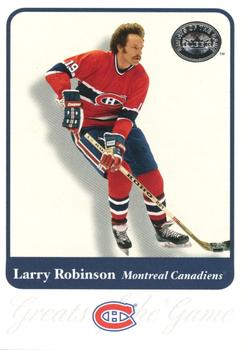 2001-02 Fleer Greats of the Game #44 Larry Robinson Front