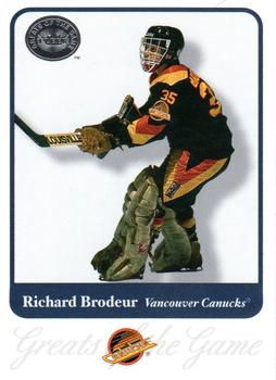 2001-02 Fleer Greats of the Game #48 Richard Brodeur Front