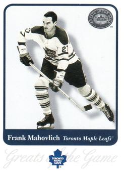 2001-02 Fleer Greats of the Game #55 Frank Mahovlich Front