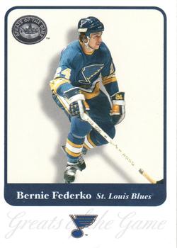 2001-02 Fleer Greats of the Game #63 Bernie Federko Front