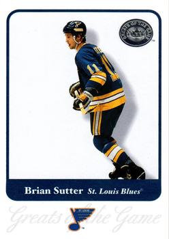 2001-02 Fleer Greats of the Game #69 Brian Sutter Front