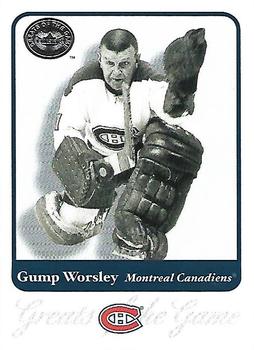 2001-02 Fleer Greats of the Game #88 Gump Worsley Front