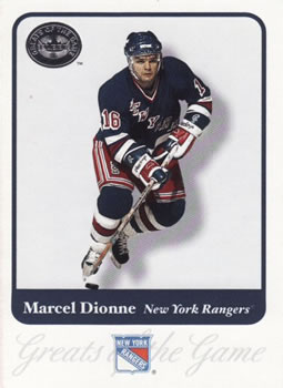 2001-02 Fleer Greats of the Game #16 Marcel Dionne Front