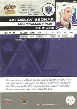 2001-02 Pacific #457 Jaroslav Bednar Back