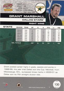 2001-02 Pacific #130 Grant Marshall Back