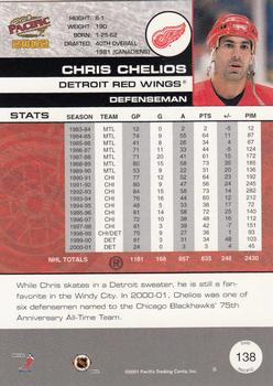 2001-02 Pacific #138 Chris Chelios Back