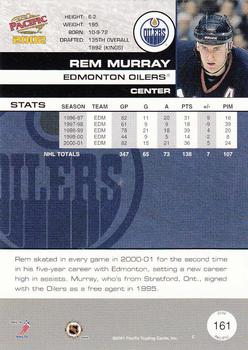 2001-02 Pacific #161 Rem Murray Back