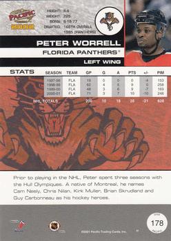 2001-02 Pacific #178 Peter Worrell Back