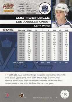 2001-02 Pacific #186 Luc Robitaille Back