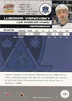 2001-02 Pacific #191 Lubomir Visnovsky Back