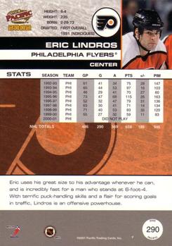 2001-02 Pacific #290 Eric Lindros Back