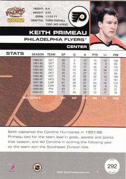 2001-02 Pacific #292 Keith Primeau Back