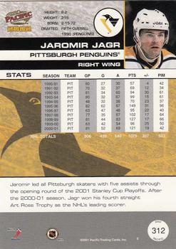 2001-02 Pacific #312 Jaromir Jagr Back