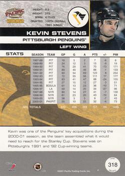 2001-02 Pacific #318 Kevin Stevens Back