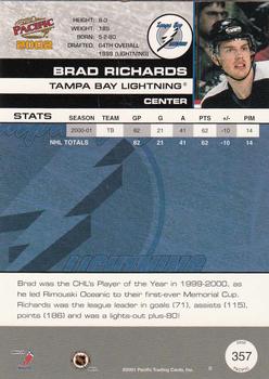 2001-02 Pacific #357 Brad Richards Back