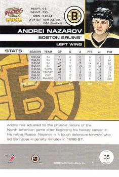 2001-02 Pacific #35 Andrei Nazarov Back