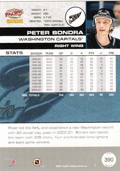 2001-02 Pacific #390 Peter Bondra Back