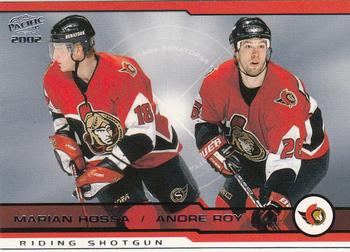 2001-02 Pacific #417 Marian Hossa / Andre Roy Front