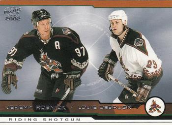 2001-02 Pacific #418 Jeremy Roenick / Louie DeBrusk Front