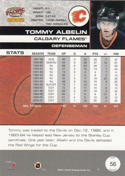 2001-02 Pacific #56 Tommy Albelin Back